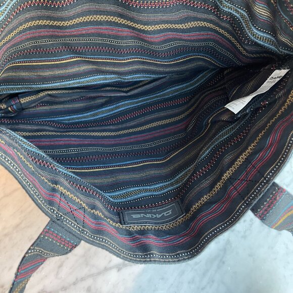 Dakine Striped Trim Black Tote Bag - Picture 12 of 13